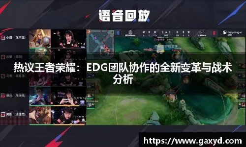 热议王者荣耀：EDG团队协作的全新变革与战术分析
