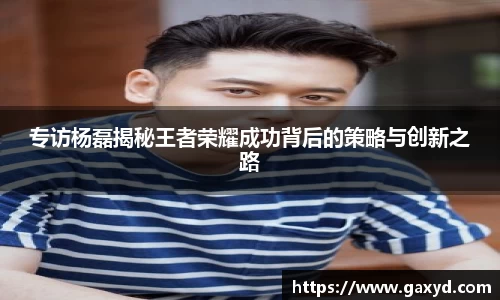 专访杨磊揭秘王者荣耀成功背后的策略与创新之路